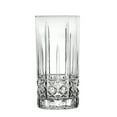 thumbnail image 3 of Lorren Home Trends Tall 12 Ounce Drinking Glass-Textured Cut Glass, Set of 6, 3 of 6