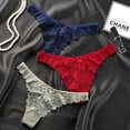 thumbnail image 3 of Tanga de mujer seductora transparente hueca, sexy, de encaje, de cintura baja, pantalones de algodón para mujer, ropa interior para mujer, 3 of 6