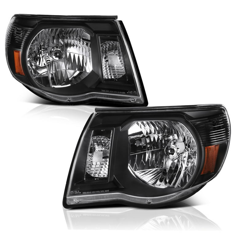 VIPMotoZ 2005-2011 Toyota Tacoma Headlights - Matte Black Housing