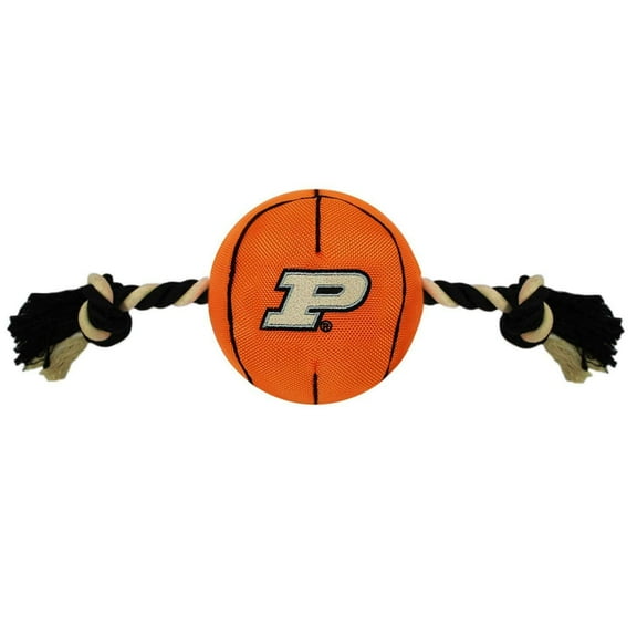 Pets First Collegiate Purdue Hard Nylon Football Chew Toy-Licensed