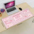 thumbnail image 3 of Pink Game Strawberry Milk Gaming Mouse Pad XL, Large Extended Mousepad Desk Pad, Long Nonslip Rubber Mice Mats Stitched Edges Playmat for Office Home Gamer, 31.5x11.8 Inch, 3 of 6
