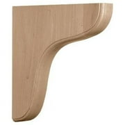 Ekena Millwork 1 3/4"W x 10 1/2"D x 10 1/2"H Eaton Wood Bracket, Maple