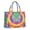 Colorful Rainbow Tie, variant on Large Capacity Tote Bag,Rainbow Tie Dye Sunburst Handbag Fashion Luxury Tote Bag,15.7"x13"x 5.1" Inches,Laptop Compatible