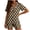 Black|Polka Dots, variant on AKOEE Women's 2 Piece Pajamas Sets Lace-Up Notched Collar V Neck Shirt Matching Shorts Lounge Home Outfits (2XL, Blue|Clouds)