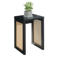 thumbnail image 3 of Northfield Weave End Table in Black Wood Finish with Beige Sides, 3 of 10