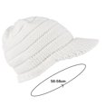 thumbnail image 2 of Women Winter Knit Hat Winter Brim Beanie Hats for Women Slouchy Beanie Cap with Visor Warm, 2 of 5