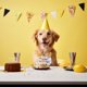 thumbnail image 4 of Inteprter Sombrero de fiesta de cumpleaños para mascotas, suministros de celebración fuertes y duraderos para gatos, perros, servicio largo de Kits de decoración para fiestas Amarillo 6 pulgadas, 4 of 6