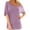 Purple, variant on lulshou Women One Shoulder Tops Off Shoulder T-Shirt Sexy Short Sleeve Skew Collar Blouses 2025 Summer Casual Blouse
