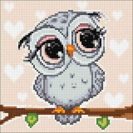 UPC: 4630103943957 | Diamond Painting Kit Little Owl Crafting Spark 7.9 x 7.9 in CS2711 Diamond Art