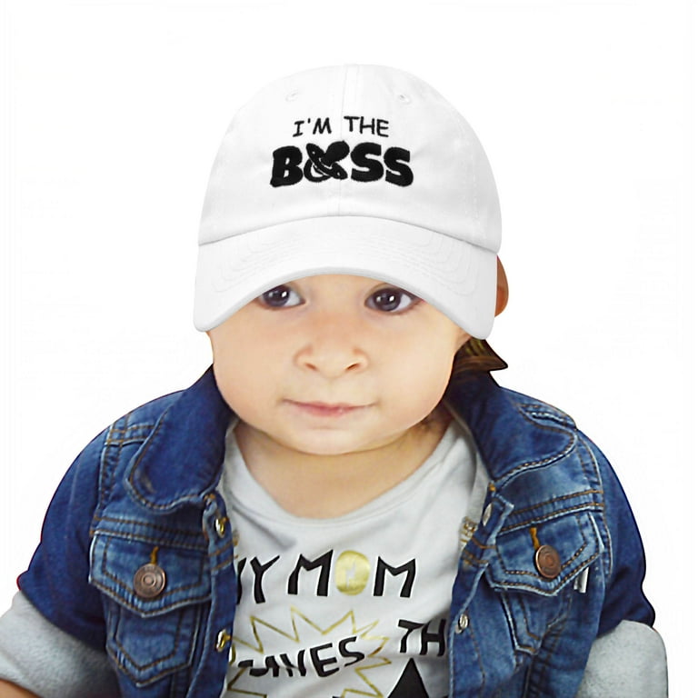 White infant hotsell baseball cap