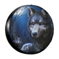 thumbnail image 1 of Wolf Housse de Pneu de Rechange Imprimée 3D Imperméable Anti-Poussière anti-UV pour Remorque, 1 of 5