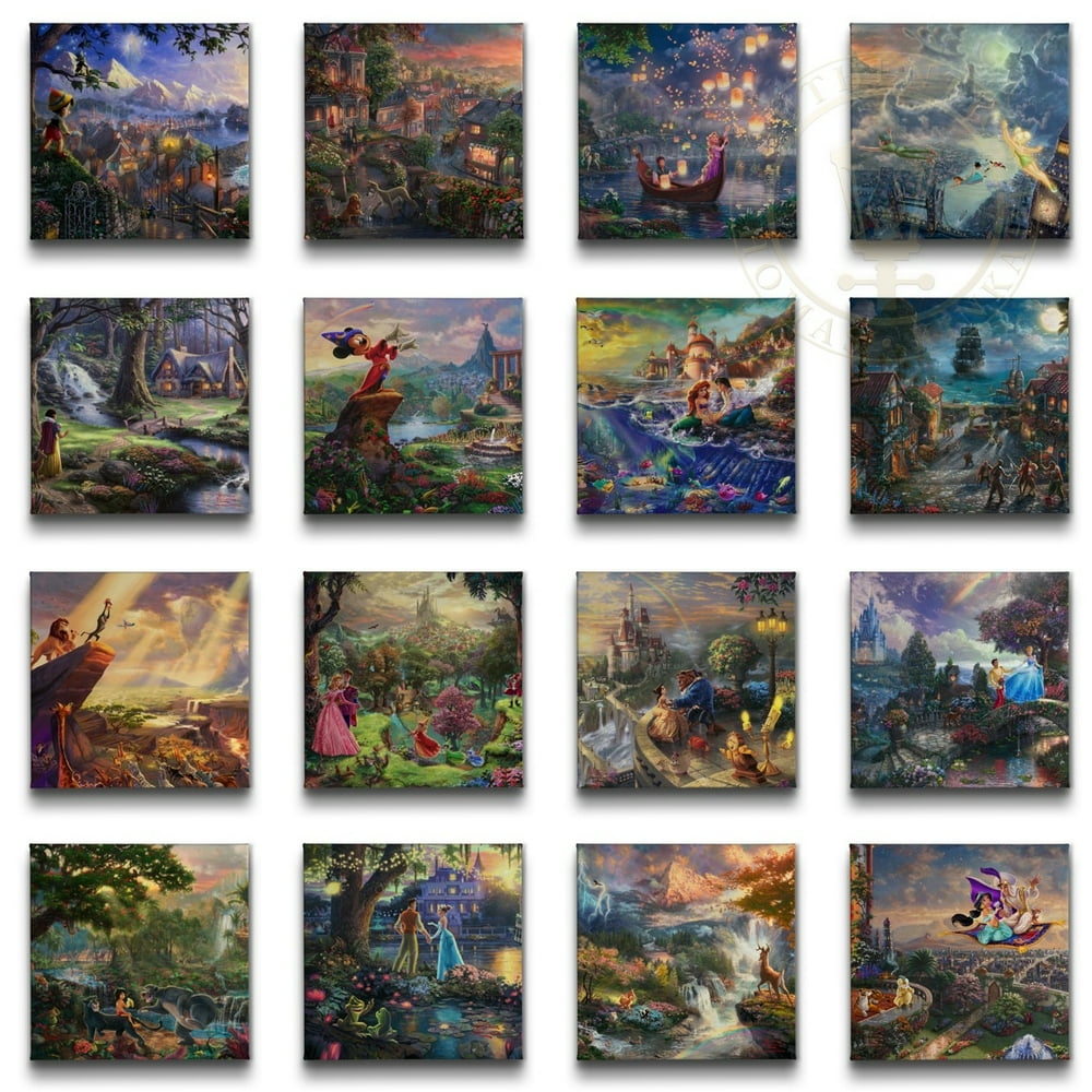 Thomas Kinkade Disney Ultimate Collection 2014 (Set of 16 Wraps) 14