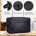 thumbnail image 5 of Neceser de viaje YONGSHENG para mujeres y hombres con divisor y asa negro, 5 of 5