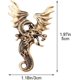 thumbnail image 2 of Broche de dragón ER Vintage oro 1 pieza, 2 of 5