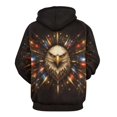 thumbnail image 2 of LAOLIUSN Funny American Flag Eagle Hoodie USA Bald Eagle Graphic Sweatshirt S-4XL, 2 of 7