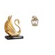 thumbnail image 1 of Figura De Pareja De Cisnes, Escultura De Resina De Arte Moderno, Estatua Decorativa De Colección Para Sala De Estar, Estantería, Cafetería, Escritorio, Decoración Del Hogar, Regalo, 1 of 8