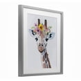 thumbnail image 2 of Stupell Industries Eclectic Flower Crown Giraffe Gray Framed Print Under Glass, 13 x 16, by The Prints Vibe, 2 of 8
