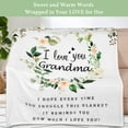 thumbnail image 2 of Mothers Day Blanket Gifts for Grandma, Gifts for Grandma, Grandma Birthday Gifts, Grandma Gifts from Grandkids, Great Grandma Gifts, I Love You Grandma Blanket, Soft Throw Blanket 60" x 50", White, 2 of 6