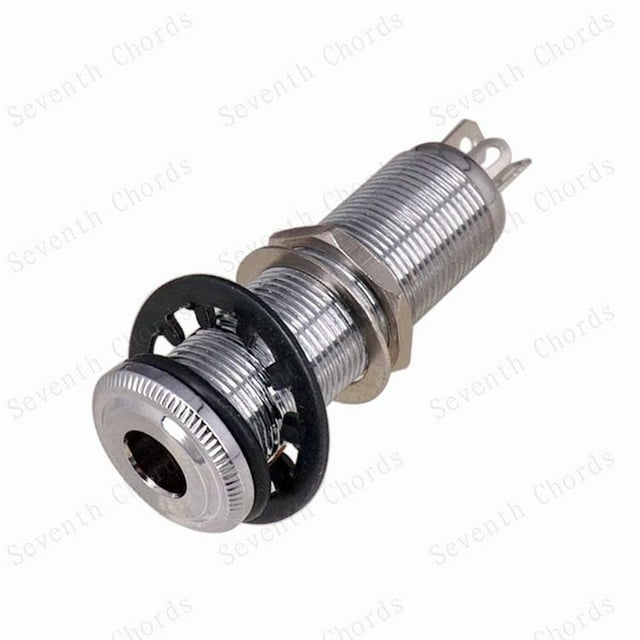 Shisuyan Silver Bass Guitar Barrel Jack Socket Input Plug For Stable Signal Transmission And Enhanced Sound Quality