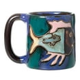thumbnail image 2 of Mara Stoneware Fish in Sea 16oz Handcrafted Mug, 2 of 10