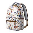 thumbnail image 2 of "Sunflower Themed Quilted Backpack - Padded Flowers Print School Backpack, Plush Floral Bookbag with Velvet Accents", 2 of 6