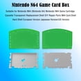 thumbnail image 1 of Juego de carcasa de cartucho de consola de juegos para N64, accesorios de Kit de carcasa de repuesto Ndcxsfigh Para estrenar, 1 of 8