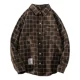 thumbnail image 1 of Camisa De Manga Larga A Cuadros Para Hombre, 1 of 7