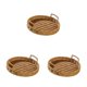 thumbnail image 1 of Yuarrent Handmade Rustic Rattan Storage Tray Organizer for Vegetables Fruit Bread Type1 NO1, 1 of 6