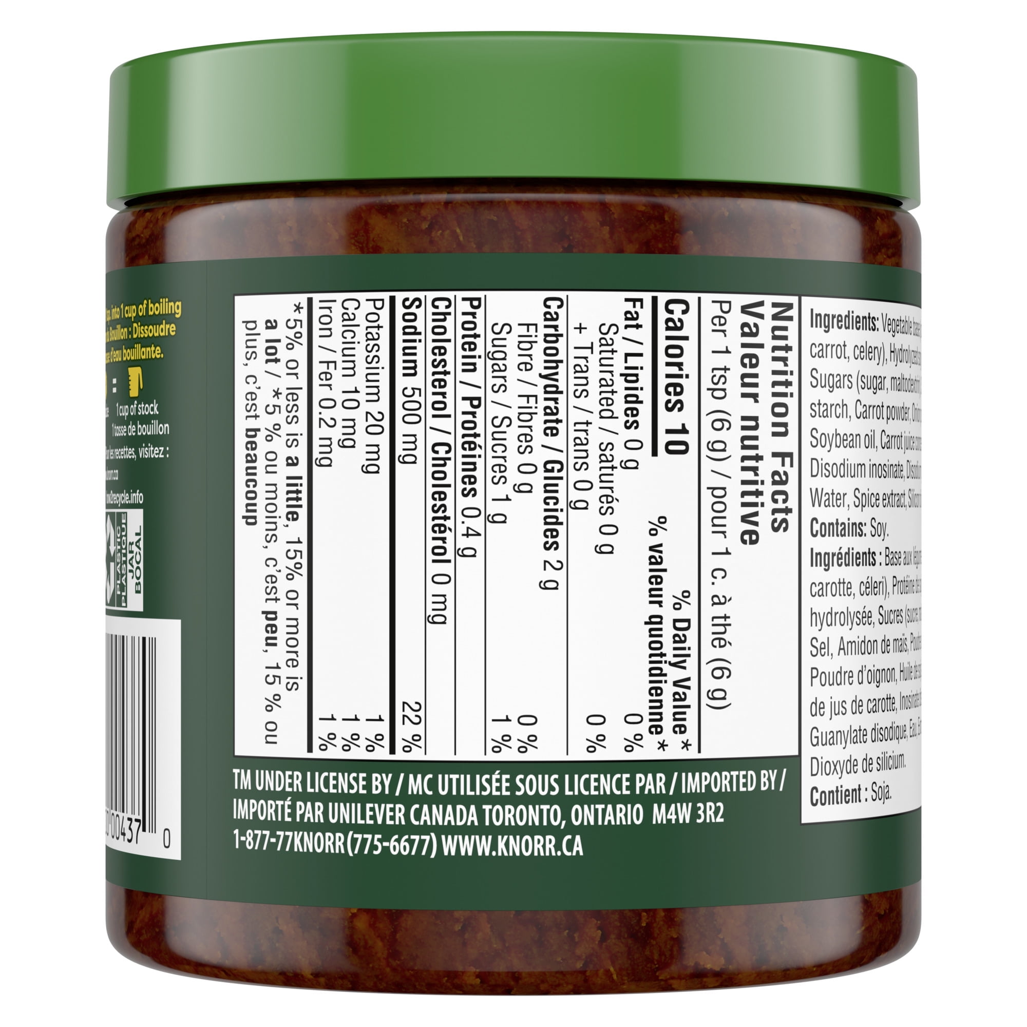 Knorr Bouillon de Légumes Premium en Pâte – 311g | Polyvalent et Facile à Utiliser KNORR BASE SAVEUR LÉGUMES