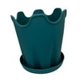 thumbnail image 5 of oshhni Flowerpot with Base Home Decor Flower Plant Container for Floor Desktop Cafe Dark Green, 5 of 9