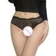 thumbnail image 3 of Gibobby Calzoncillos hipster Cintura Sexi Chicas maduras Tight Ladies Size Sex Lace Trim Spandex Pantys Breve ropa interior para mujeres(Negro，Talla única), 3 of 4
