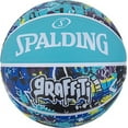 thumbnail image 1 of Spalding Graffiti Rubber Basketball Multicolor, sky-blue Size 7, 1 of 5