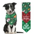 thumbnail image 1 of Dog Bandana Christmas Buffalo Plaid Snowflake Pet Scarf, Triangle Bibs Kerchief Set - for Small Medium Large Dogs Cats Pets, 1 of 5