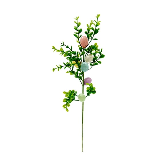 MXTPOV 5pcs Artificial Stems for Vase Decor, Spring Easter Eggs Carrots Branch Decor, Fake Flowers for Arrangement Centerpiece Party, Home Decor