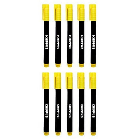 Khippus Counterfeit Bill Detector Pen, The Pen That Detects Counterfeit US Dollar Bills (10 Units Pack)