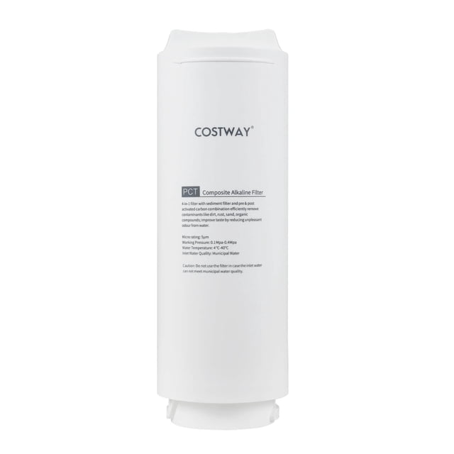 Costway Filtre de Remplacement PCT pour Système d'Osmose Inverse sous l'Évier AW-RB20/AW-RB05 Blanc-PCT