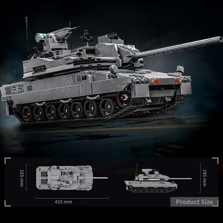 Honchoes Military Tank Building Blocks Set Compatible with Lego