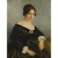 thumbnail image 2 of Thérèse Schwartze 12x14 Gold Ornate Wood Frame and Double Matted Museum Art Print Titled - Sophia Adriana De Bruijn (1816-1890) (1890), 2 of 4