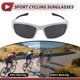 thumbnail image 3 of Gafas de motocicleta únicas 1 Pc, gafas de sol ciclismo de tri-acetato de celulosa PC, lente gris oscuro, marco blanco, 3 of 6