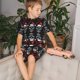 thumbnail image 4 of Balery Skull santa hat Conjunto de Pijama Infantil de Manga Corta con Estampado – Ropa de Dormir de Algodón Suave-XX-Large, 4 of 6