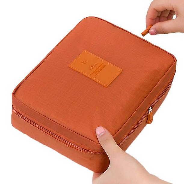 Bolsa de maquillaje para niña al aire libre, bolsa de cosméticos para mujer, organizador de artículos de tocador para mujer, estuches de maquillaje de almacenamiento para mujer a prueba de agua Kuyhfg Bienvenido a Kuyhfg