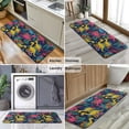 thumbnail image 6 of Colorful Dinosaurs Tropical Floral Pattern Kitchen Rug Mat,Kitchen Runner Rugs Non Skid Washable,Decorative Kitchen Floor Mats for Kitchen,Sink,Laundry,17"x47.2", 6 of 7