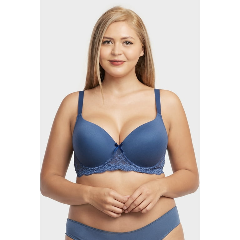 Mamia & Sofra IN-BR4237PLD-44D D Cup Full Coverage Bra - Size 44 - Pack of 6