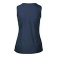 thumbnail image 3 of Women's Levelwear  Navy Florida Panthers Macy Banner Arch Tank Top, 3 of 3