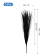 thumbnail image 2 of 2 Paquetes de Hierba Pampas Falsa de 17 Pulgadas, 10 Tallos de Hierba Artificial para Decoración, Negro, 2 of 6