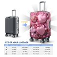 thumbnail image 5 of Bingfone Pink Glitter Heart Candy Luggage Cover Washable Suitcase Cover Protector Anti-scratch Suitcase cover Fits 18-32 Inch Luggage (No luggage included), 5 of 8