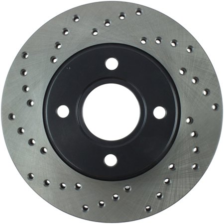 StopTech 128.61061R StopTech Sport Rotors; Drilled; Front Right;10.15 in. Dia.; 1.71 in. Height; Fits select: 2000-2004 FORD FOCUS