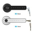 thumbnail image 2 of Eccomum Fingerprint & Password Door Lock Smart Door Knob Gate Locks Left-Right Open Door Lever Lock Set Keyless Entry Door Lock for Home Interior Door Bedroom Hotel Warehouse Office 50 Groups Finger, 2 of 7