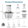 thumbnail image 2 of SUNVIVIPRO Electric Blender and Food Processor Combo: 4 in 1 Food Grinder for Grinding Meat Coffee, Peeling Garlic & Juicing, 350W Food Chooper with, 2 of 9