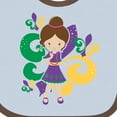 thumbnail image 4 of Inktastic Mardi Gras Girl Girls Baby Bib, 4 of 4